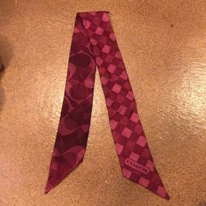 Coach Dark Maroon Purse accessory/headband.